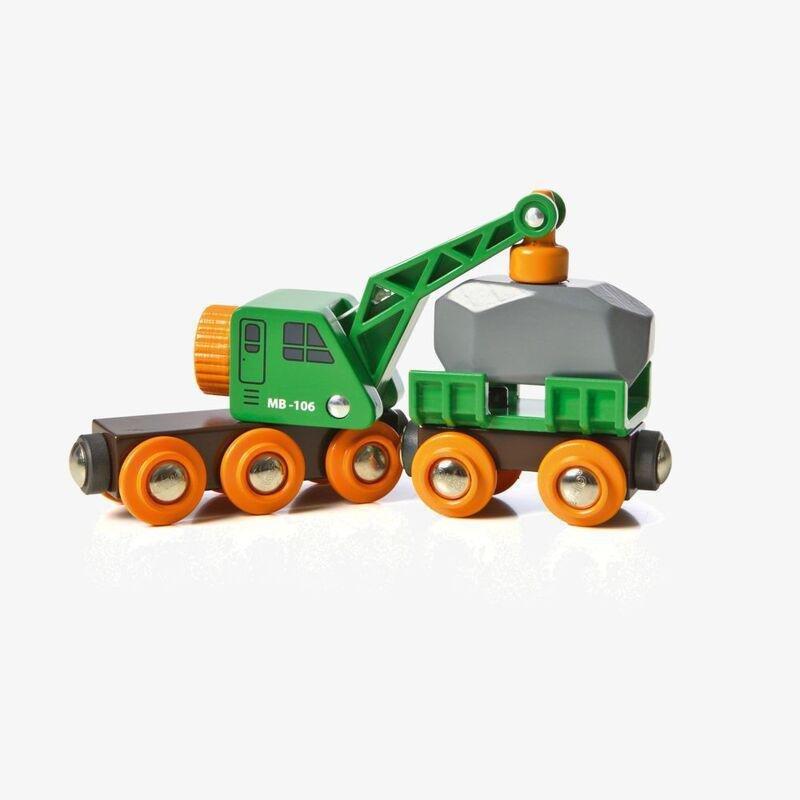 Brio World Blister Clever Crane Wagon Kids Playset, , large image number 1