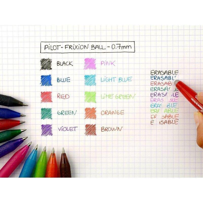 Pilot Frixion 0.7mm Roller Ball Pens - Blue (6 Pack), , large image number 1