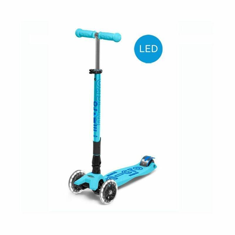 Micro Maxi Deluxe Foldable Scooter Bright Blue LED, , large image number 0