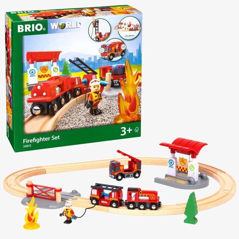 Brio World Firefighter Kids Playset, , large image number 0