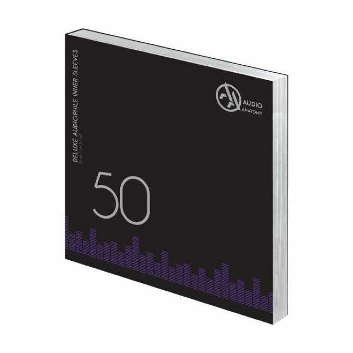 Audio Anatomy Audiophile Antistatic Deluxe 12 Inch Inner Sleeves White (Includes 50 Sleeves), , large image number 0