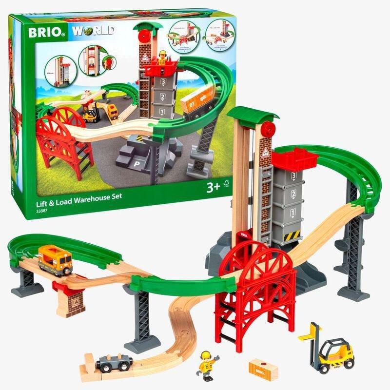 Brio World Lift And Load Warehouse Kids Playset, , large image number 0