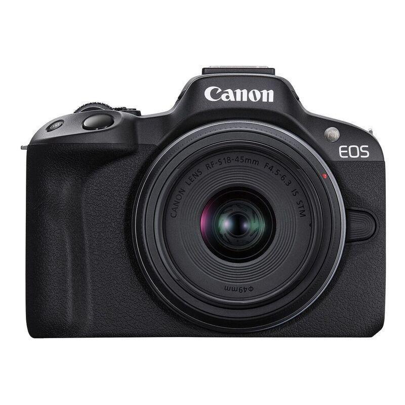 Canon EOS R50 Mirrorless Camera - Black + RF-S 18-45mm f/4.5-6.3 IS STM Lens, , large image number 4
