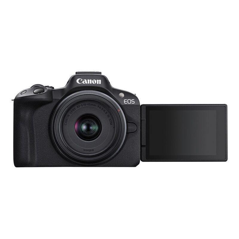 Canon EOS R50 Mirrorless Camera - Black + RF-S 18-45mm f/4.5-6.3 IS STM Lens, , large image number 5