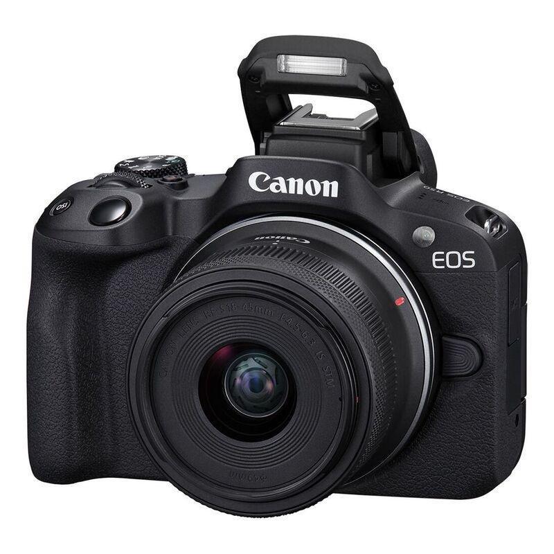 Canon EOS R50 Mirrorless Camera - Black + RF-S 18-45mm f/4.5-6.3 IS STM Lens, , large image number 6