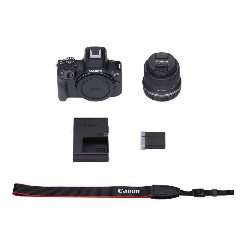 Canon EOS R50 Mirrorless Camera - Black + RF-S 18-45mm f/4.5-6.3 IS STM Lens, , large image number 7