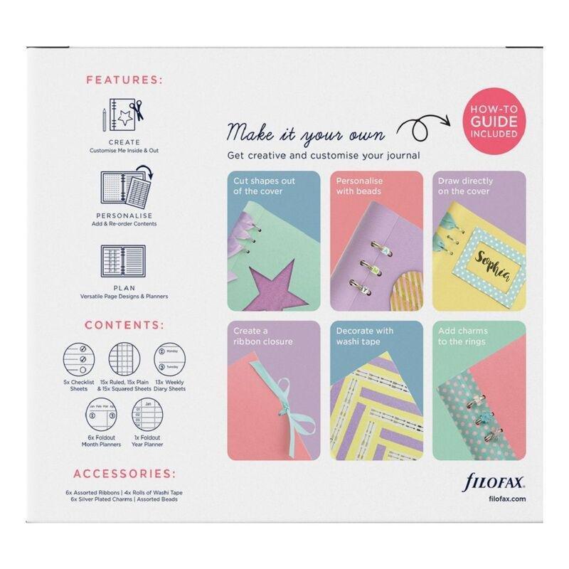 Filofax Classic A5 Clipbook Customise Creative Kit Orchid Notebook, , large image number 0