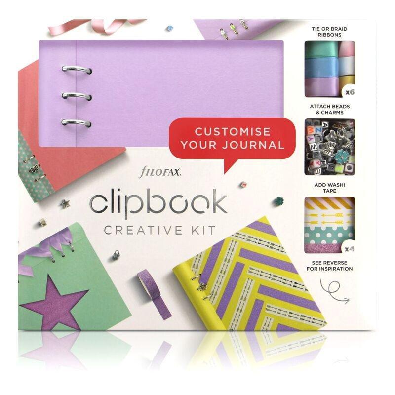 Filofax Classic A5 Clipbook Customise Creative Kit Orchid Notebook, , large image number 3