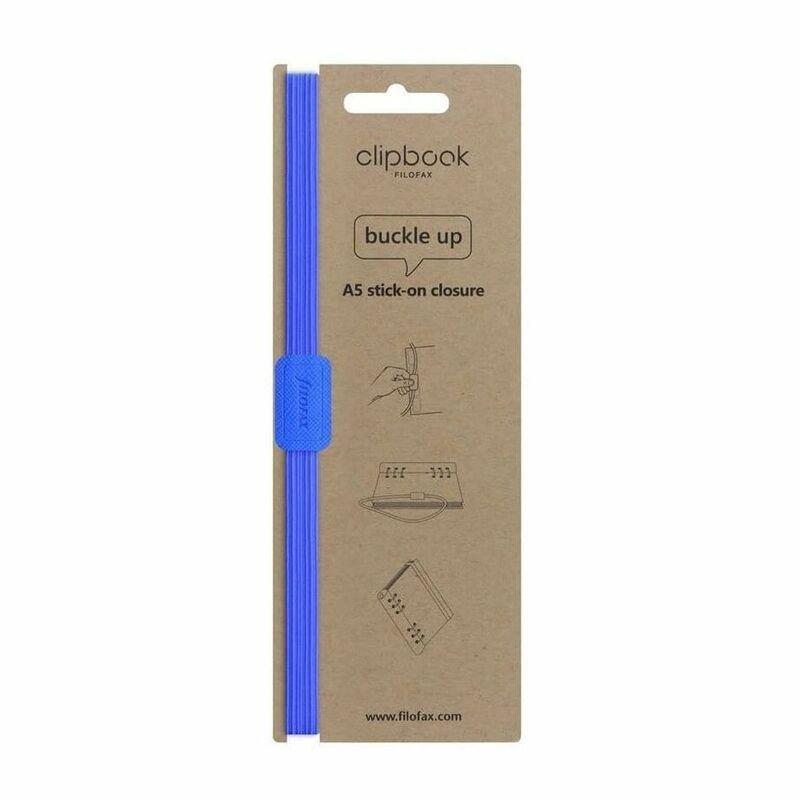 Filofax Clipbook Saffiano Fluoro Elastic Closure A5 Blue Notebook Refill, , large image number 0