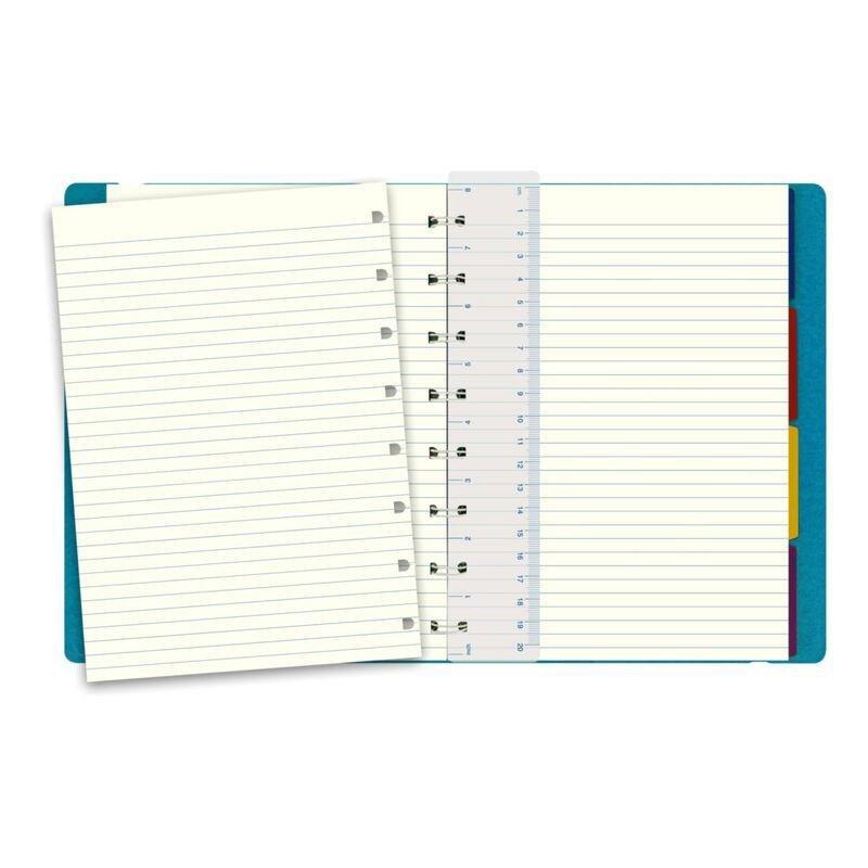 Filofax A5 Notebook Classic Ruled Aqua Notebook, , large image number 1