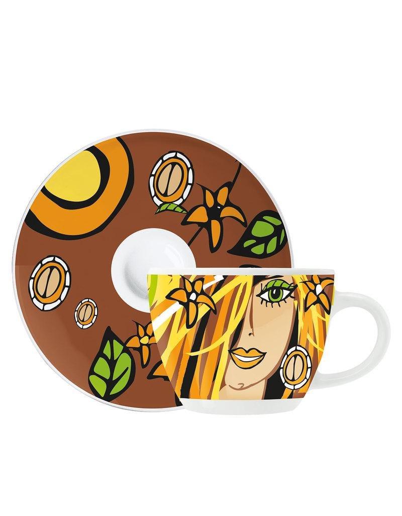 Ritzenhoff My Little Darling Hyazinth Pakulla Espresso Cup & Saucer, , large image number 0