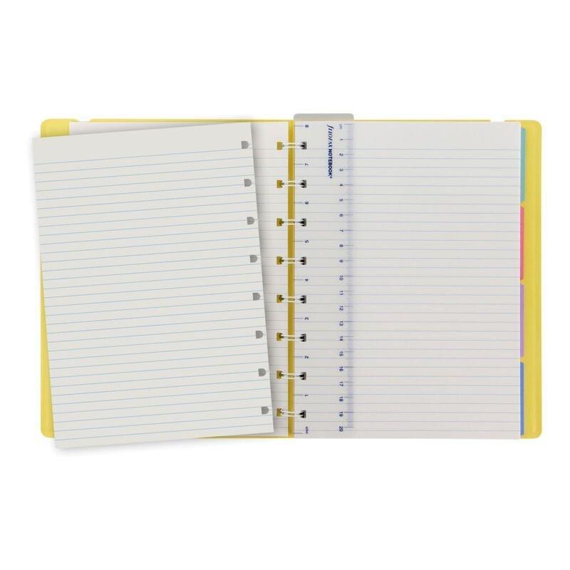 Filofax Classic Pastels A5 Notebook Lemon Notebook, , large image number 1