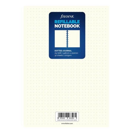 FILOFAX - Filofax A5 Classic White Bullet Journal Notebook Refill