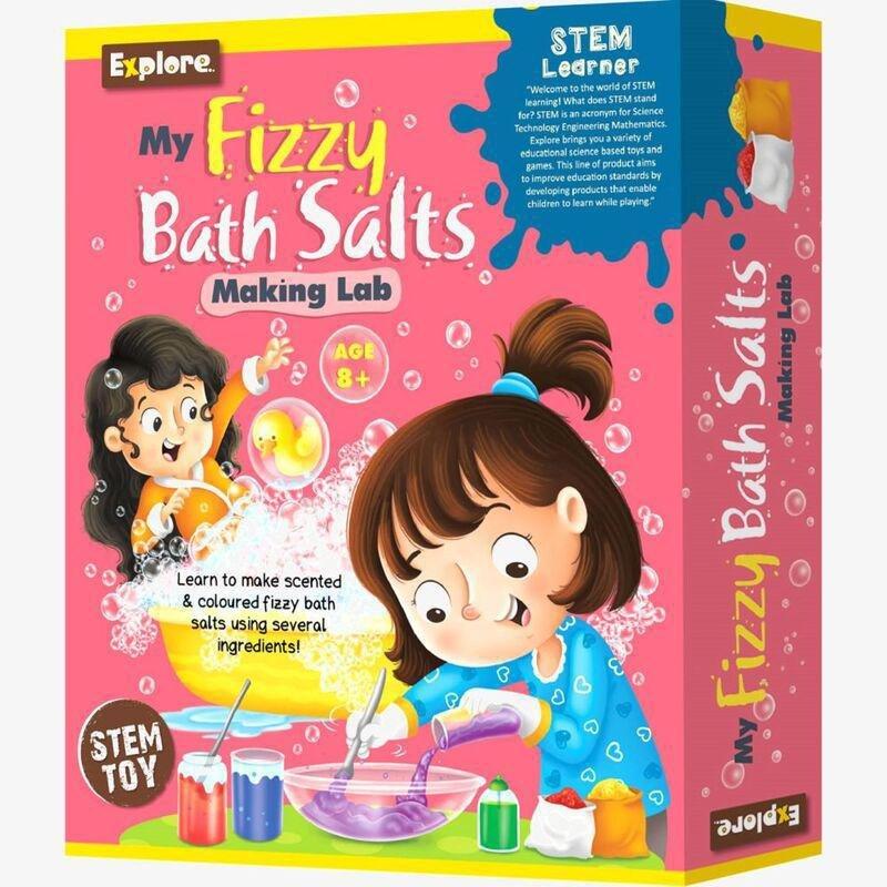 Eksploe Stem Learner DIY Science Kit - My Fizzy Bath Salts Making Lab, , large image number 0