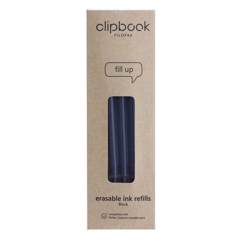 Filofax Clipbook Accessory Erasable Ball Pen Refill Black Pen, , large image number 0