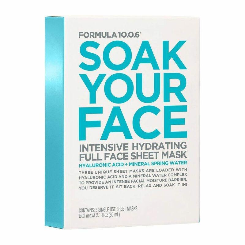 Formula 10.0.24 Soak Your Face Intensive Hydrating Fullhyaluronic Acid + Mineral Spring Water 3Pk, , large image number 0