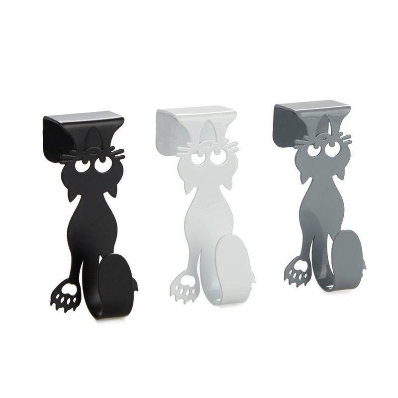 Balvi Curious Cat X3 Metal Drawer Hook, , large image number 0