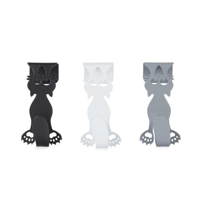 Balvi Curious Cat X3 Metal Drawer Hook, , large image number 1