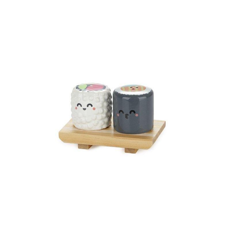 Balvi Mr.Wonderful Sushi Ceramic Salt & Pepper Set, , large image number 0