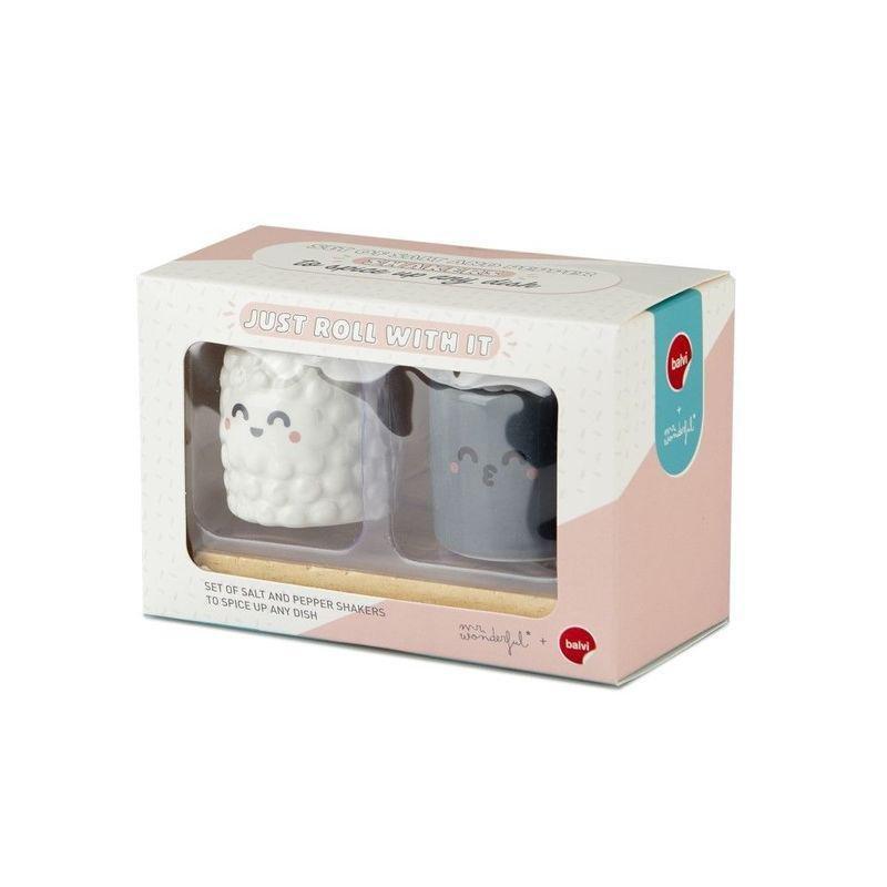 Balvi Mr.Wonderful Sushi Ceramic Salt & Pepper Set, , large image number 1