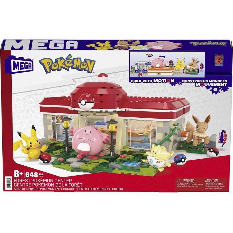 Mega Construx Pokemon Forest Pokemon Center Building Set HNT93, , large image number 0