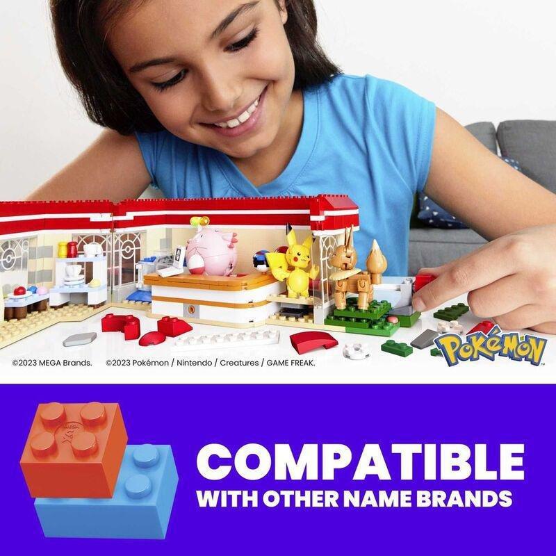 Mega Construx Pokemon Forest Pokemon Center Building Set HNT93, , large image number 5