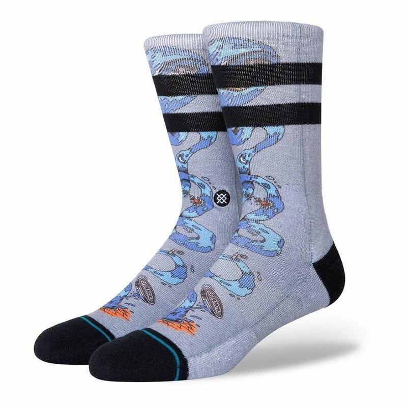 Stance Party Wave Unisex Socks Grey M, , large image number 0