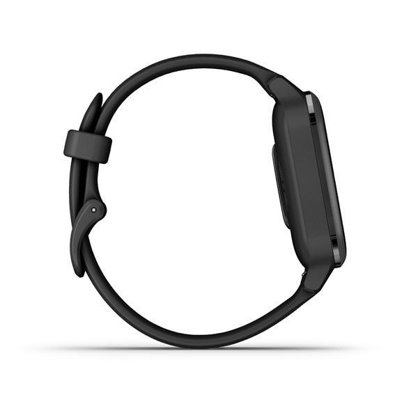 Garmin Venu SQ Music Edition Smartwatch Slate Aluminium Bezel with Black Case and Silicone Band, , large image number 4