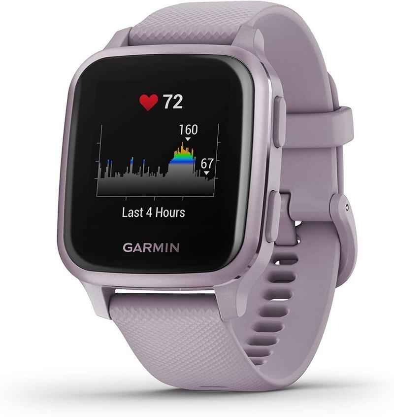 Garmin Venu SQ Smartwatch Metallic Orchid Aluminium Bezel with Orchid Case and Silicone Band, , large image number 0
