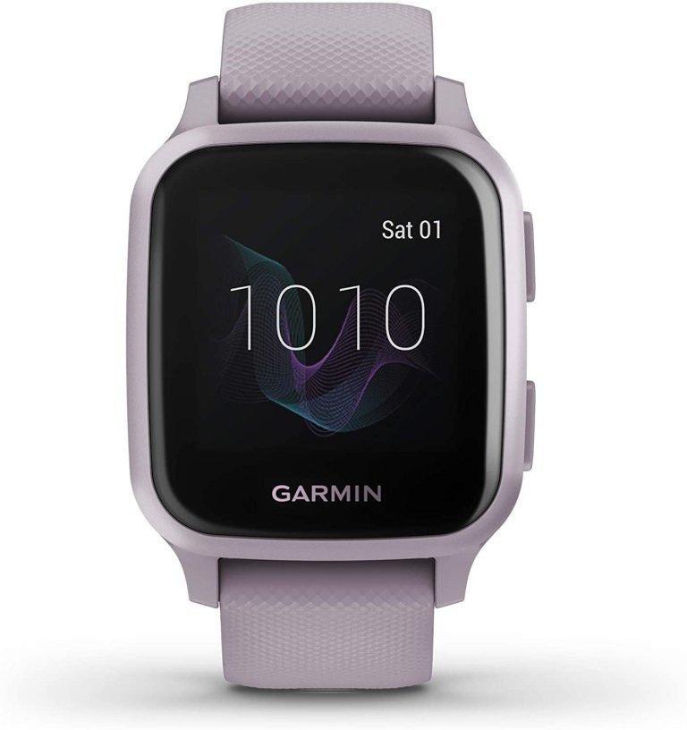 Garmin Venu SQ Smartwatch Metallic Orchid Aluminium Bezel with Orchid Case and Silicone Band, , large image number 1