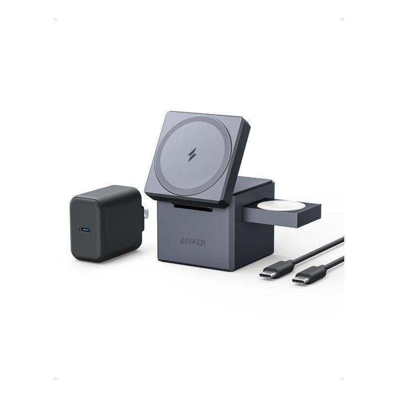Anker 3-in-1 Cube With MagSafe - Grey, , large image number 0