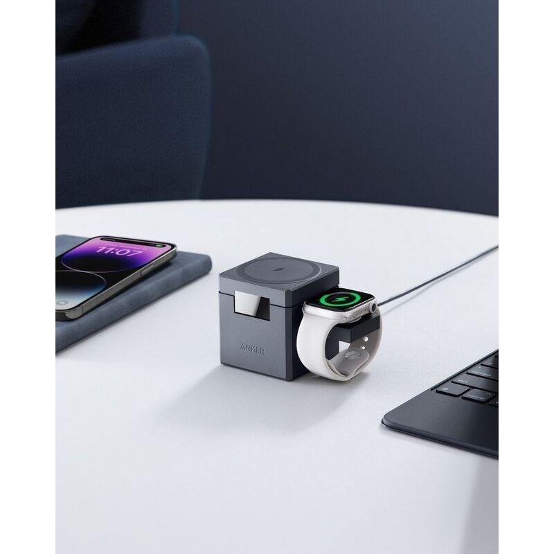 Anker 3-in-1 Cube With MagSafe - Grey, , large image number 1