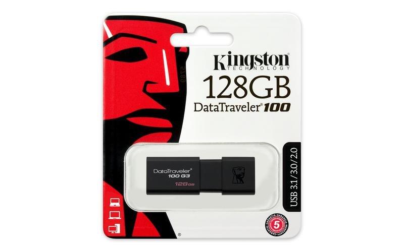 Kingston DataTraveler 100 G3 USB 3.0 Flash Drive - 128GB, , large image number 1