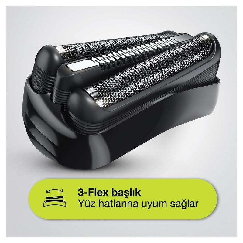 Braun Series 3 310BT Wet and Dry Shaver Black/Blue, , large image number 1