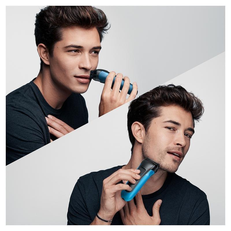 Braun Series 3 310BT Wet and Dry Shaver Black/Blue, , large image number 7