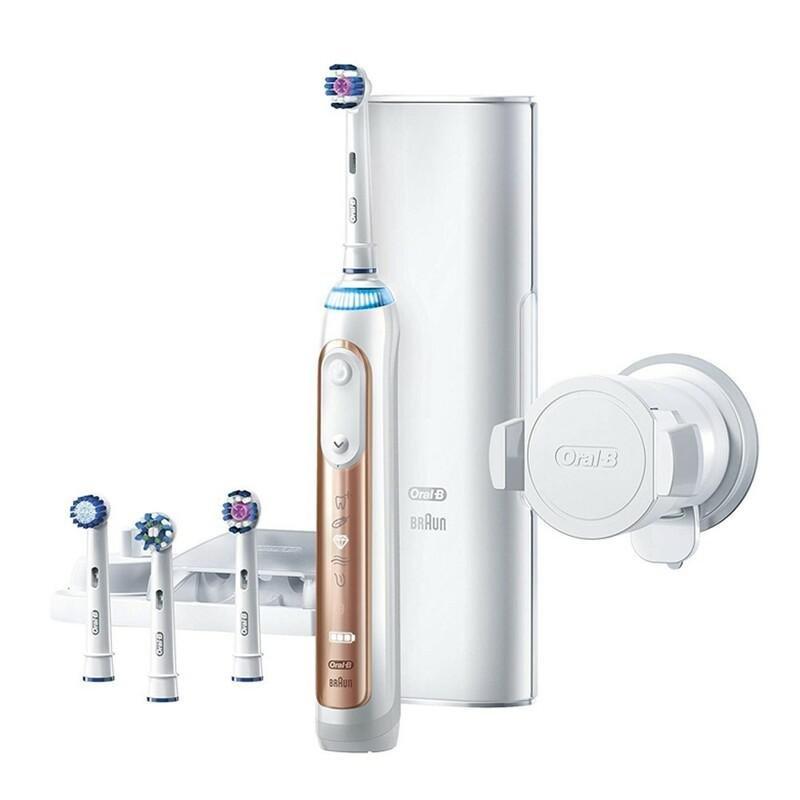 Oral-B Genius 9000 Rose Gold Electric Toothbrush With Smart Travel Case And USB Charger, , large image number 0