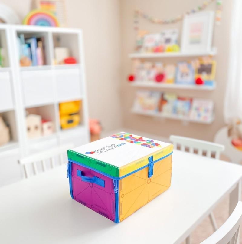 Magna-Tiles Storage Bin & Interactive Play-Mat, , large image number 1