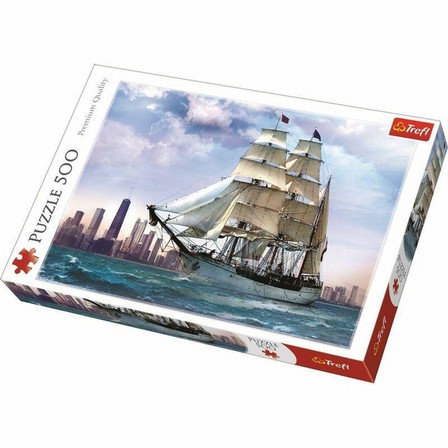 TREFL - Trefl Sailing Against Chicago Jigsaw Puzzle 48 X 34 cm (500 Pieces)