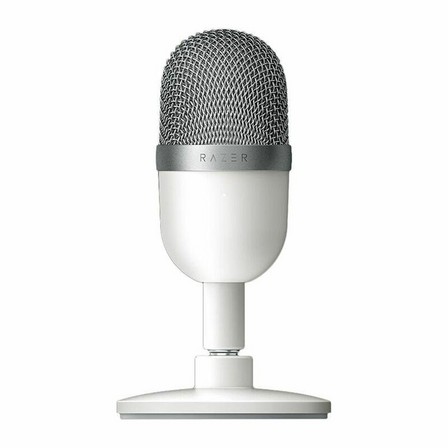 RAZER - Razer Seiren Mini USB Condenser Streaming Microphone - Mercury White