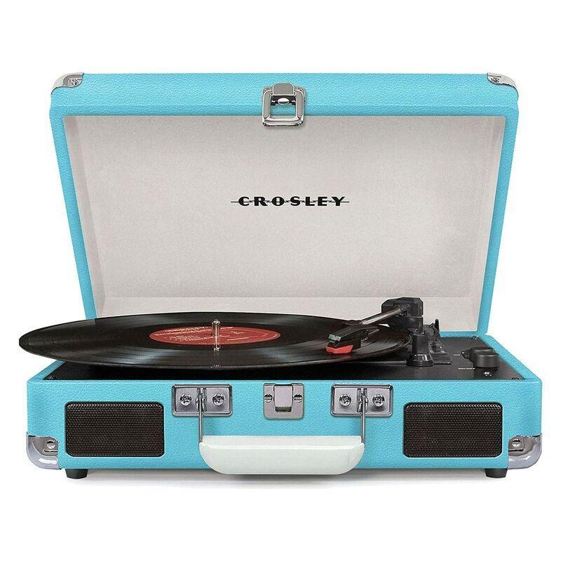 Crosley Cruiser Deluxe Portable Turntable with Built-in Speakers - Turquoise, , large image number 0
