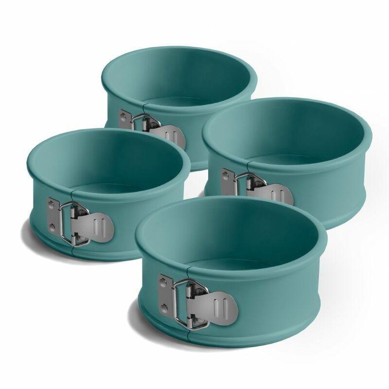 Jamie Oliver Mini Springform Cake Tin Set Of 4 Atlantic Green, , large image number 0