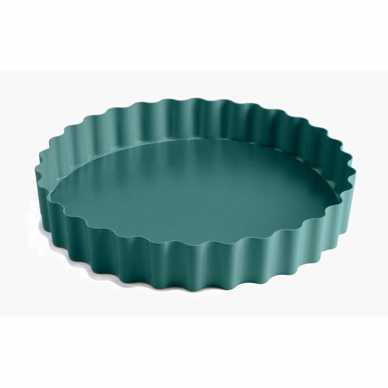 Jamie Oliver Nonstick Loosebase Tart Tin 10In/25cm Atlantic Green, , large image number 0