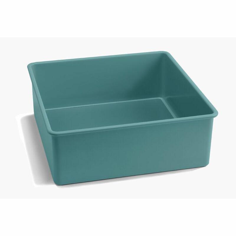 Jamie Oliver Loose Base Square Cake Tin 8In/20cm Atlantic Green, , large image number 0