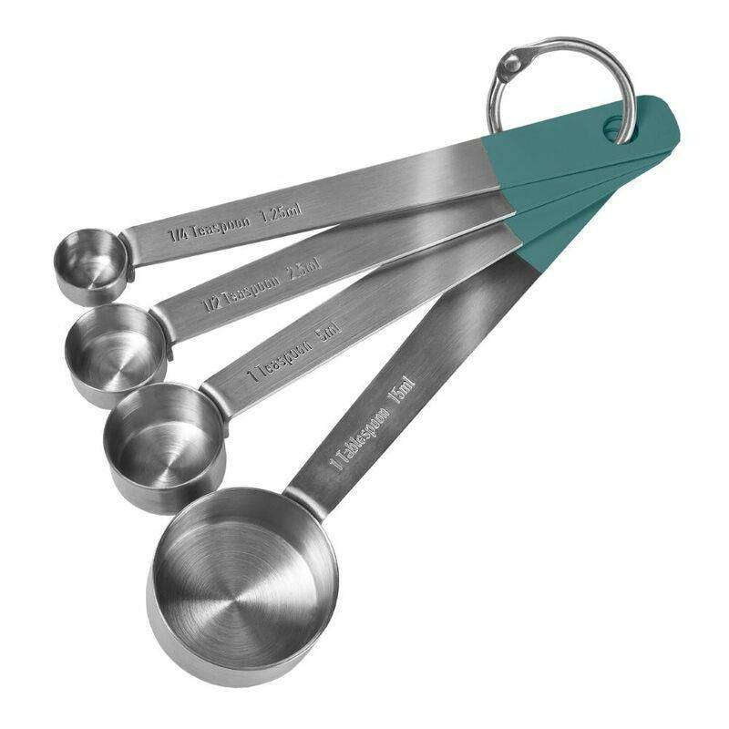 Jamie Oliver Measuring Spoons Atlantic Green, , large image number 0