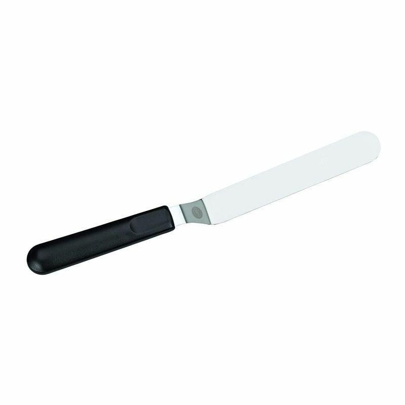 Wilton 9 In Angled Spatula Black, , large image number 0