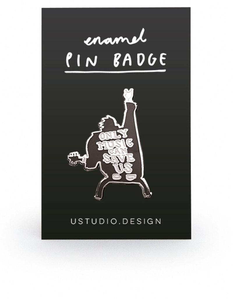 Ustudio Pin Badge Only Music Can Save Us, , large image number 0