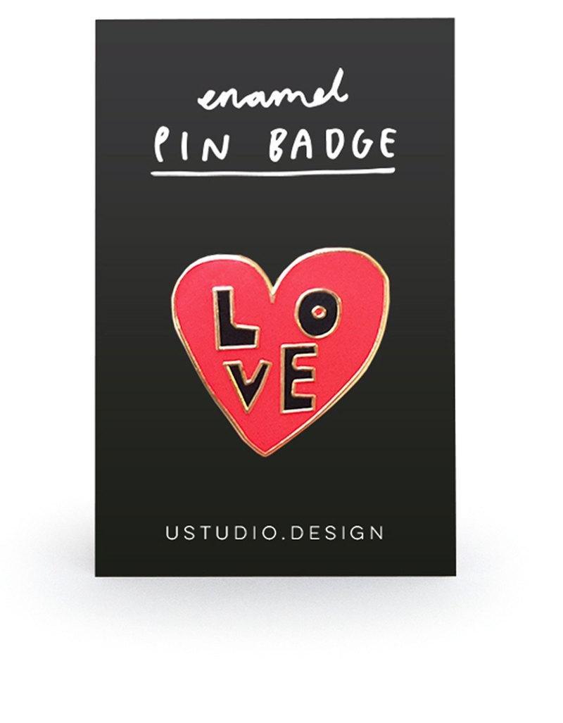 Ustudio Pin Badge Love Heart, , large image number 0