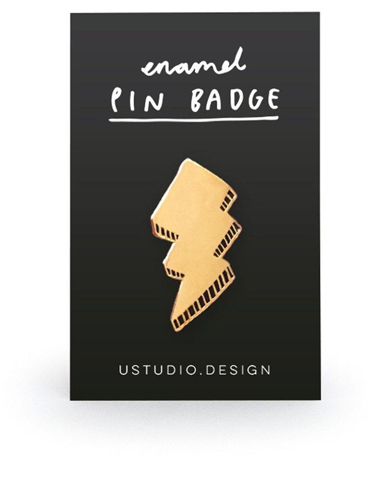 Ustudio Pin Badge Lightning Bolt, , large image number 0