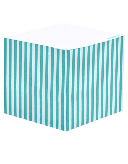 POPPIN INC - Poppin Inc Memo Cube Aqua Stripe