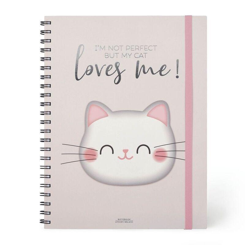 Legami 3-in-1 Spiral Notebook- Maxi Trio Spiral Notebook - Kitty, , medium